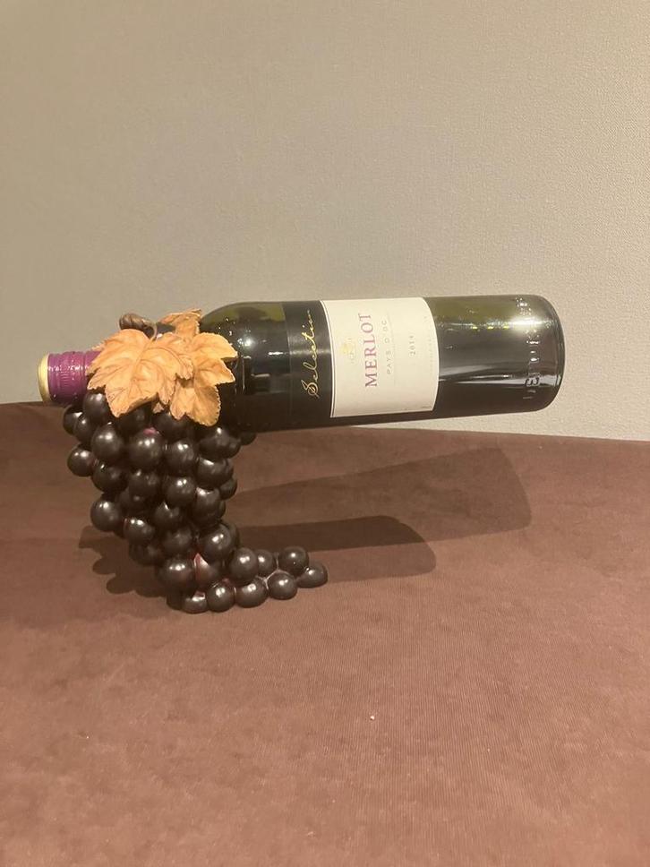 Wijnrek / Flessenhouder - Druiven Design, Huis en Inrichting, Woonaccessoires | Wijnrekken, Nieuw, Minder dan 50 cm, Overige materialen