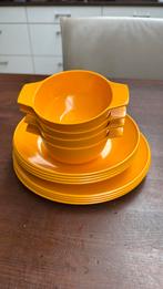 Retro camping servies mepal oranje melamine, Ophalen of Verzenden, Huis en Inrichting