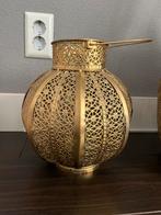 Gouden Lantaarn Decoratie, Ophalen, Zo goed als nieuw, Metaal, Kandelaar