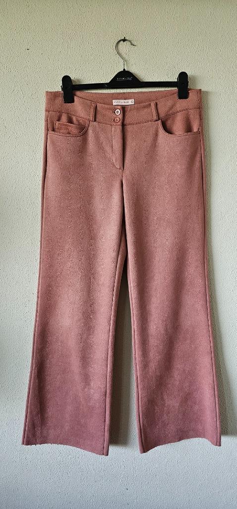rose beige wijde broek van studio anneloes maat xl (17625), Kleding | Dames, Grote Maten, Zo goed als nieuw, Broek of Spijkerbroek