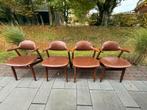 Set van 4 Cow Horn Stoelen Tijsseling Nijkerk, Ophalen, Gebruikt, Bruin, Vintage