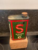 SINGER naaimachines olieblik 1 liter, Verzamelen, Blikken, Ophalen of Verzenden, Gebruikt, Overige, Overige merken