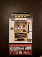 Werkende mini slotmachine spaarpot, Verzamelen, Spaarpotten, Ophalen of Verzenden, Nieuw, Kunststof, Object of Gebouw