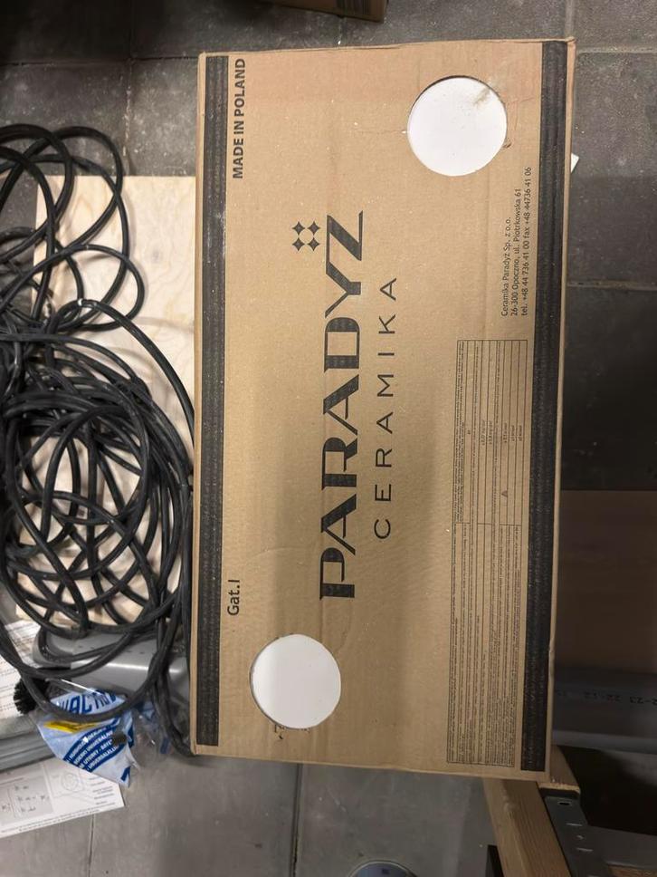 Paradyz Neve Bianco Wit Glans Wandtegels 4 dozen 5,72m², Doe-het-zelf en Verbouw, Tegels, Nieuw, Wandtegels, Keramiek, 40 tot 60 cm