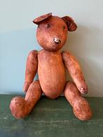 Oude leren teddybeer, Ophalen of Verzenden