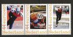 Strip van 3 Persoonlijke zegels schaatsen (2), postfris, Postzegels en Munten, Postzegels | Nederland, Verzenden, Postfris
