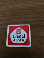 4248 Cristal Alken Bier Sticker, Ophalen of Verzenden, Gebruikt, Viltje(s), Overige merken