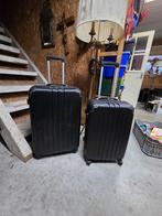 Trolley Set - Zwart, 60 tot 70 cm, Uitschuifbare handgreep, Gebruikt, Hard kunststof