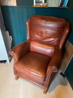 Fauteuil van echt leer, Ophalen, Gebruikt, Vintage, 50 tot 75 cm