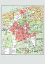 Grote landkaart plattegrond van Den Haag uit ~1905, Ophalen of Verzenden, 1800 tot 2000, Wereld, Landkaart