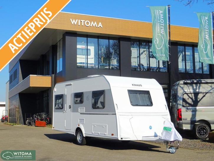 Knaus Sport 460 EU Nu met gratis mover, Caravans en Kamperen, Caravans, Bedrijf, tot en met 4, 1000 - 1250 kg, Standaardzit, Knaus