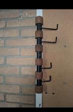 Kapstok bruin hout metaal, Huis en Inrichting, Woonaccessoires | Kapstokken, Wandkapstok, Gebruikt, Ophalen of Verzenden, Minder dan 100 cm