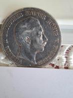 Halve Duitse markt van zilver uit 1901, Ophalen of Verzenden