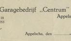 APPELSCHA GARAGE BEDR. "CENTRUM" 1946, Ophalen of Verzenden, Gebruikt, Overige typen