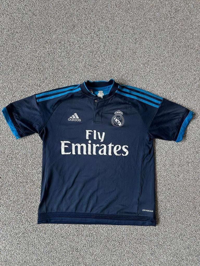 Real Madrid shirt blauw maat 164, Ophalen of Verzenden, Zo goed als nieuw, Jongen, Shirt of Longsleeve