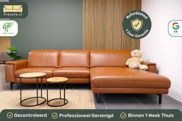 Prominent Chaise Longue Cognac Leer Elektrisch Verstelbaar beschikbaar voor biedingen