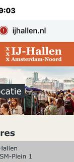 Ijhallen Zondag 10 augustus kraam, Tickets en Kaartjes, Twee personen