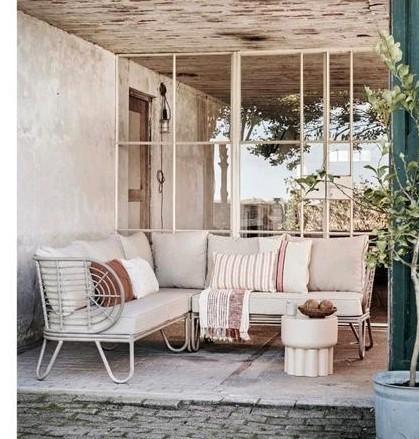 Tuinloungeset tuinset lounge bank zetel NIEUWSTAAT, Tuin en Terras, Tuinsets en Loungesets, Zo goed als nieuw, Bank, Ophalen of Verzenden