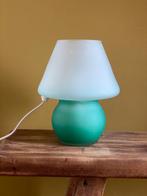 Vintage glazen paddenstoel lamp, Ophalen of Verzenden, Zo goed als nieuw, Minder dan 50 cm
