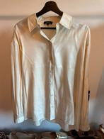Alix The Label Glanzende beige Satijnen Blouse maat S, Alix the label, Beige, Ophalen of Verzenden, Zo goed als nieuw