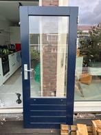 Tuindeur met kerntrek en driepuntsluiting, Doe-het-zelf en Verbouw, 80 tot 100 cm, Ophalen of Verzenden, 200 tot 215 cm, Glas