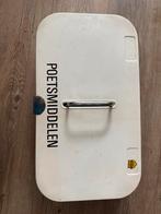 Vintage Emaille Poetsdoos met Inhoud, Antiek en Kunst, Ophalen of Verzenden