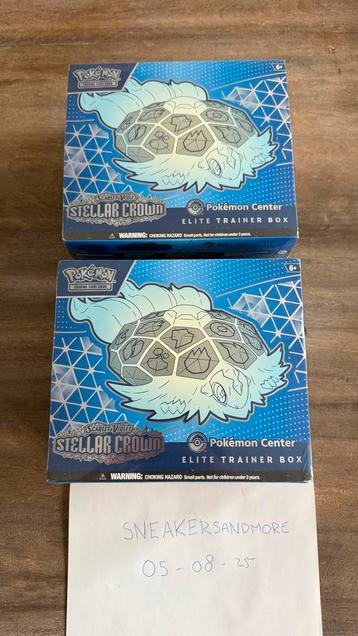 2x Pokémon Stellar Crown Elite Trainer Box Sealed beschikbaar voor biedingen