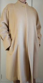 Wol + kasjmier jas beige 42/44, Ophalen of Verzenden, Zo goed als nieuw, Maat 42/44 (L), Beige