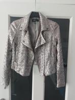 Mango biker jasje, mooi!, Ophalen, Zo goed als nieuw, Maat 34 (XS) of kleiner, Grijs