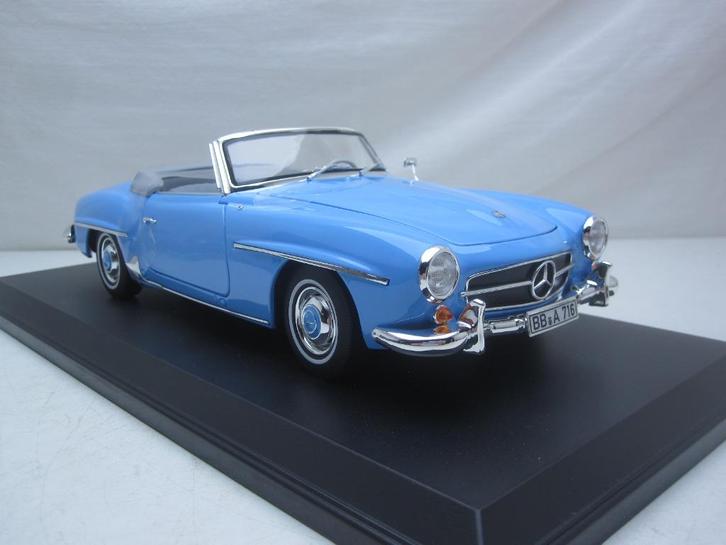 Mercedes-Benz 190SL W121 B2 Roadster 1955 1:18 Norev, Hobby en Vrije tijd, Modelauto's | 1:18, Nieuw, Auto, Norev, Ophalen of Verzenden