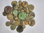 100 romeinse munten, bodemvondsten, Antiek en Kunst, Antiek | Koper en Brons, Ophalen of Verzenden, Brons