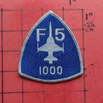 KLU LUCHTMACHT PATCH EMBLEEM 1000 VLIEG UREN NF-5, Verzamelen, Luchtvaart en Vliegtuigspotten, Ophalen of Verzenden, Zo goed als nieuw