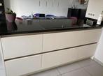 GREEPLOOS KEUKEN MET KOOKEILAND, Huis en Inrichting, Ophalen, Wit, Graniet of Steen, Dubbelwandige keuken