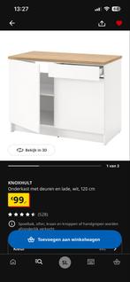 IKEA Knoxhult Onderblok - Nieuw (Klusproject), Ophalen, 100 tot 150 cm, Wit, Nieuw