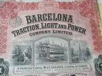 aandeel  barcelona 1913     traction     light   power, Postzegels en Munten, Aandelen en Waardepapieren, Ophalen of Verzenden