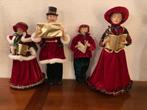 Set van 4 Dickens kerstkoor. Fluwelen kerst kleding. 35 euro, Diversen, Kerst, Ophalen of Verzenden, Zo goed als nieuw