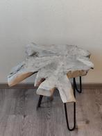 Boomstam tafeltje, Minder dan 55 cm, Zo goed als nieuw, Overige vormen, Hout