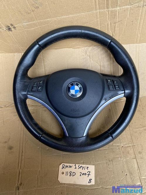 BMW E87 E81 E82 E90 leer stuurwiel met airbag, Auto-onderdelen, Interieur en Bekleding, BMW, Gebruikt, Ophalen of Verzenden