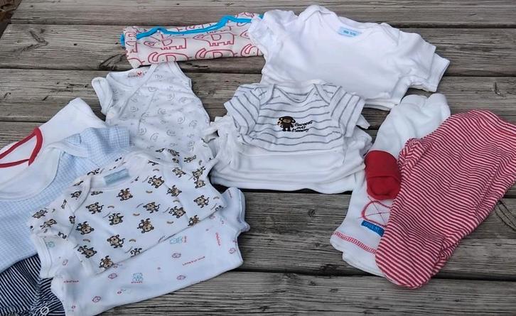 Collectie rompertjes ~ Maat 50/56 ~ 21 stuks, Kinderen en Baby's, Babykleding | Baby-kledingpakketten, Zo goed als nieuw, Maat 50