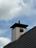 Schoorsteenkap 125x125cm, Doe-het-zelf en Verbouw, Dakpannen en Dakbedekking, Ophalen, Gebruikt, Zwart, Dakpannen