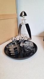 art deco glasservies Karl  Palda ? oa karaf en borrelglaasje, Antiek en Kunst, Ophalen of Verzenden