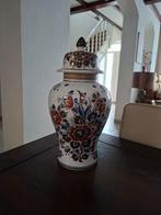 Delfts olychroom vaas met deksel, Antiek en Kunst, Ophalen of Verzenden