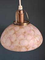 Vintage Hanglampje gemarmerd glas, Huis en Inrichting, Ophalen of Verzenden, Zo goed als nieuw, Glas, Minder dan 50 cm