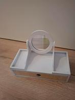 Sint kado: sieraden kistje met spiegel, Ophalen of Verzenden, Zo goed als nieuw, Wit