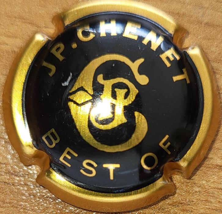 Schuimwijn Pays d'Oc capsule J.P. CHENET zwart & goud nr..02, Verzamelen, Wijnen, Nieuw, Overige typen, Frankrijk, Ophalen of Verzenden