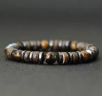 Stoere heren armband tiger eye en hematiet, Overige materialen, Bruin, Nieuw, Ophalen of Verzenden