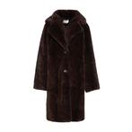 Donkerbruine fake fur jas, Ophalen of Verzenden, Nieuw, Maat 38/40 (M), Bruin