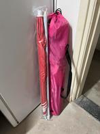 Roze campingstoel + parasol, Caravans en Kamperen, Tenten, Ophalen, Zo goed als nieuw