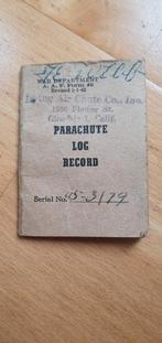Parachute log record.parachute boekje, Nederland, Ophalen of Verzenden, Landmacht