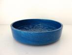 Keramiek ronde schaal blauw turquoise Bitossi Italy 3773-s, Antiek en Kunst, Antiek | Keramiek en Aardewerk, Ophalen of Verzenden
